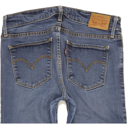 Levi's 711 Women Blue Skinny Slim Stretch Jeans W27 L31