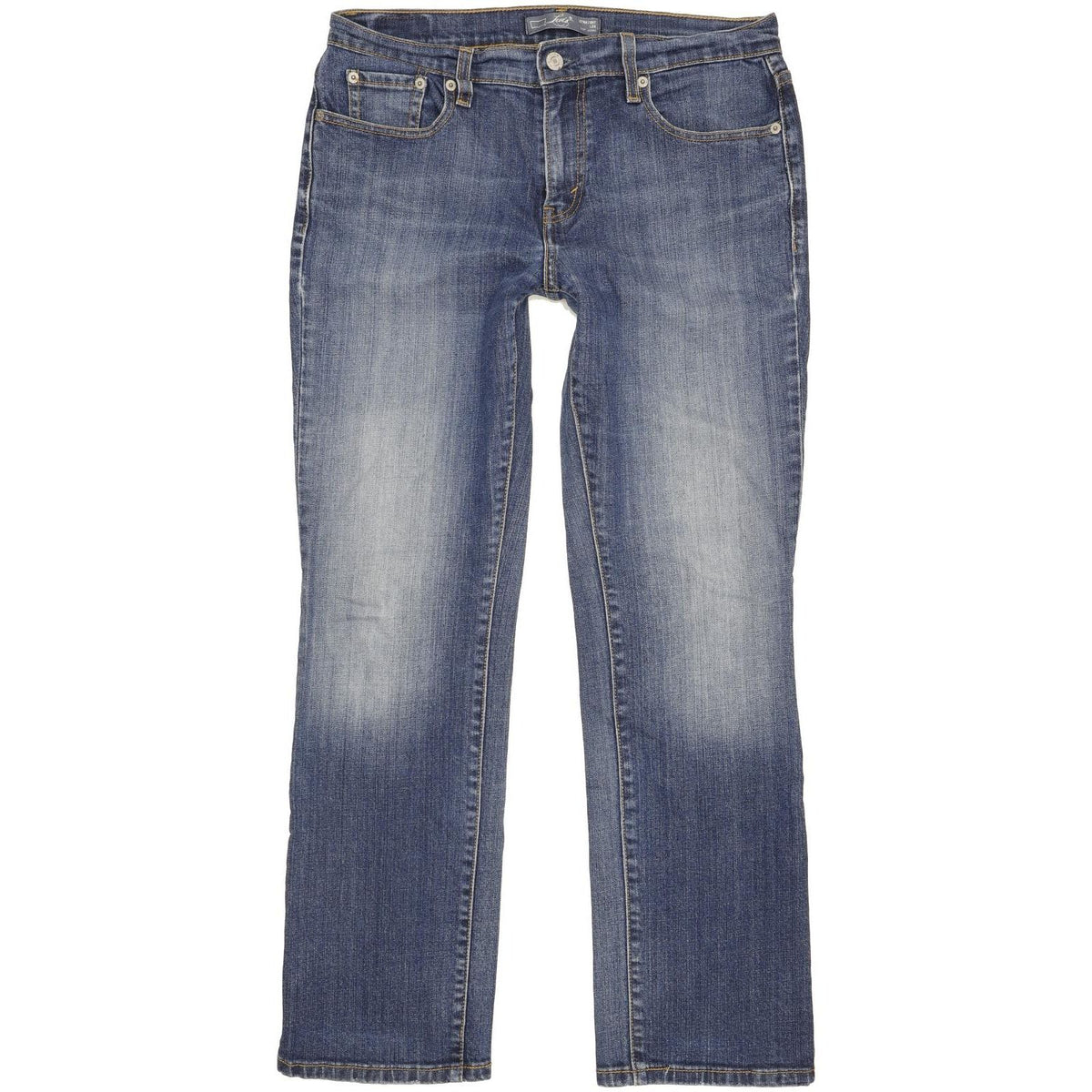 Levi's 505 Women Blue Straight Regular Stretch Jeans W28 L29