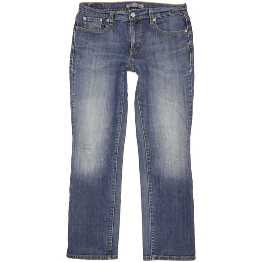 Levi's 505 Women Blue Straight Regular Stretch Jeans W28 L29