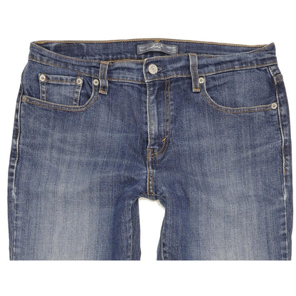 Levi's 505 Women Blue Straight Regular Stretch Jeans W28 L29