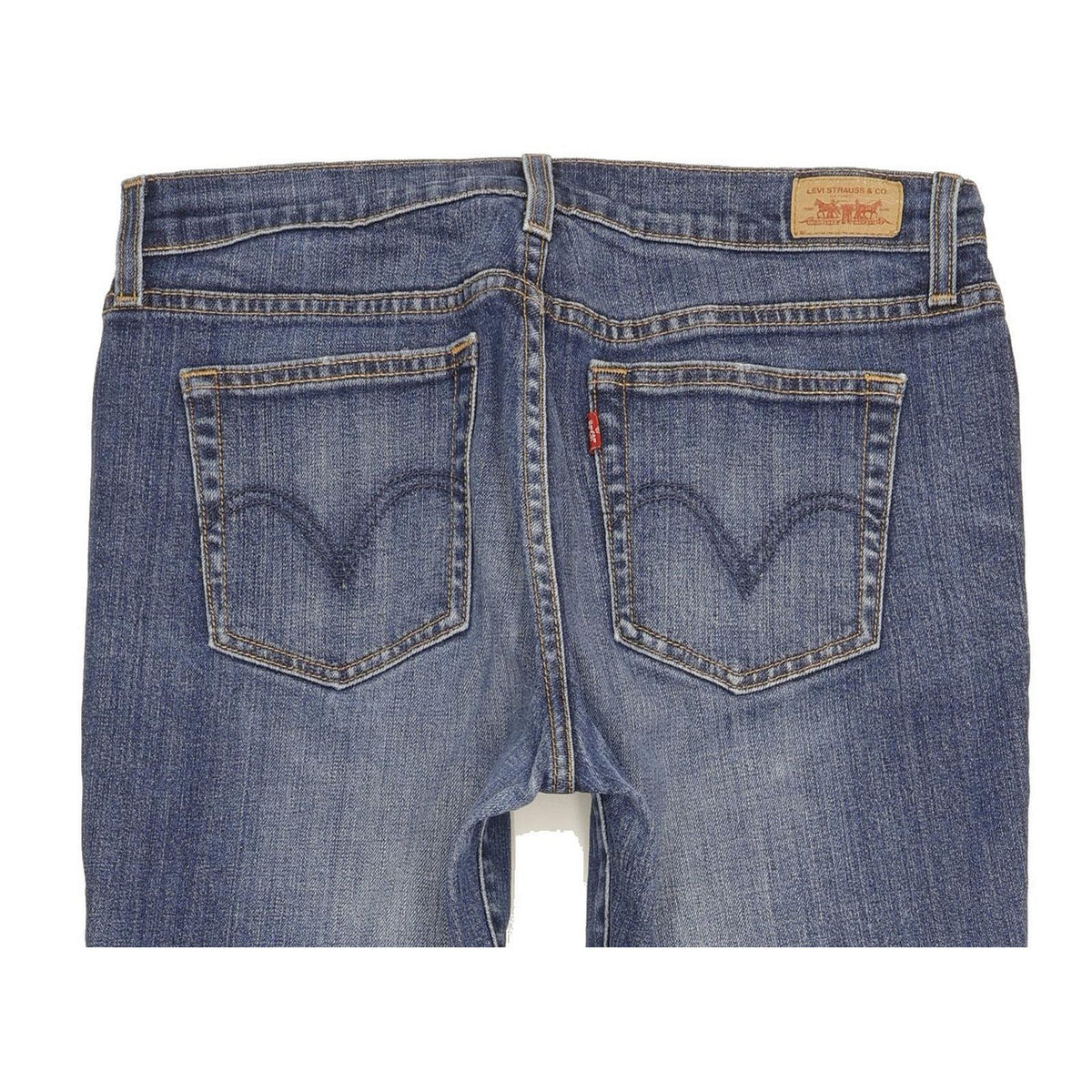 Levi's 505 Women Blue Straight Regular Stretch Jeans W28 L29