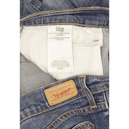Levi's 505 Women Blue Straight Regular Stretch Jeans W28 L29