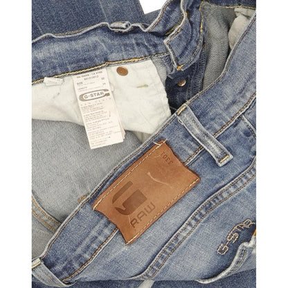 G-Star 3301 Men Blue Straight Slim Stretch Jeans W32 L34
