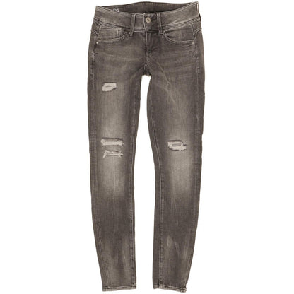 G-Star Lynn Mid Women Charcoal Skinny Slim Stretch Jeans W27 L31