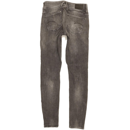 G-Star Lynn Mid Women Charcoal Skinny Slim Stretch Jeans W27 L31