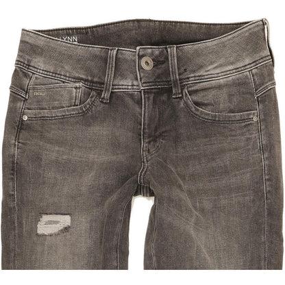 G-Star Lynn Mid Women Charcoal Skinny Slim Stretch Jeans W27 L31