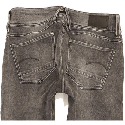 G-Star Lynn Mid Women Charcoal Skinny Slim Stretch Jeans W27 L31