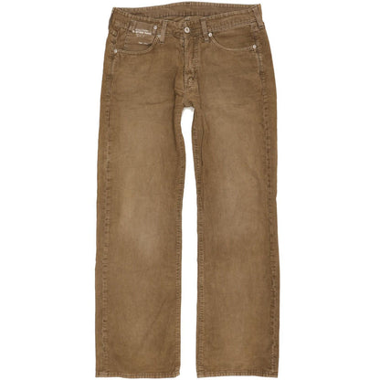 G-Star Men Brown Straight Loose Jeans W32 L33