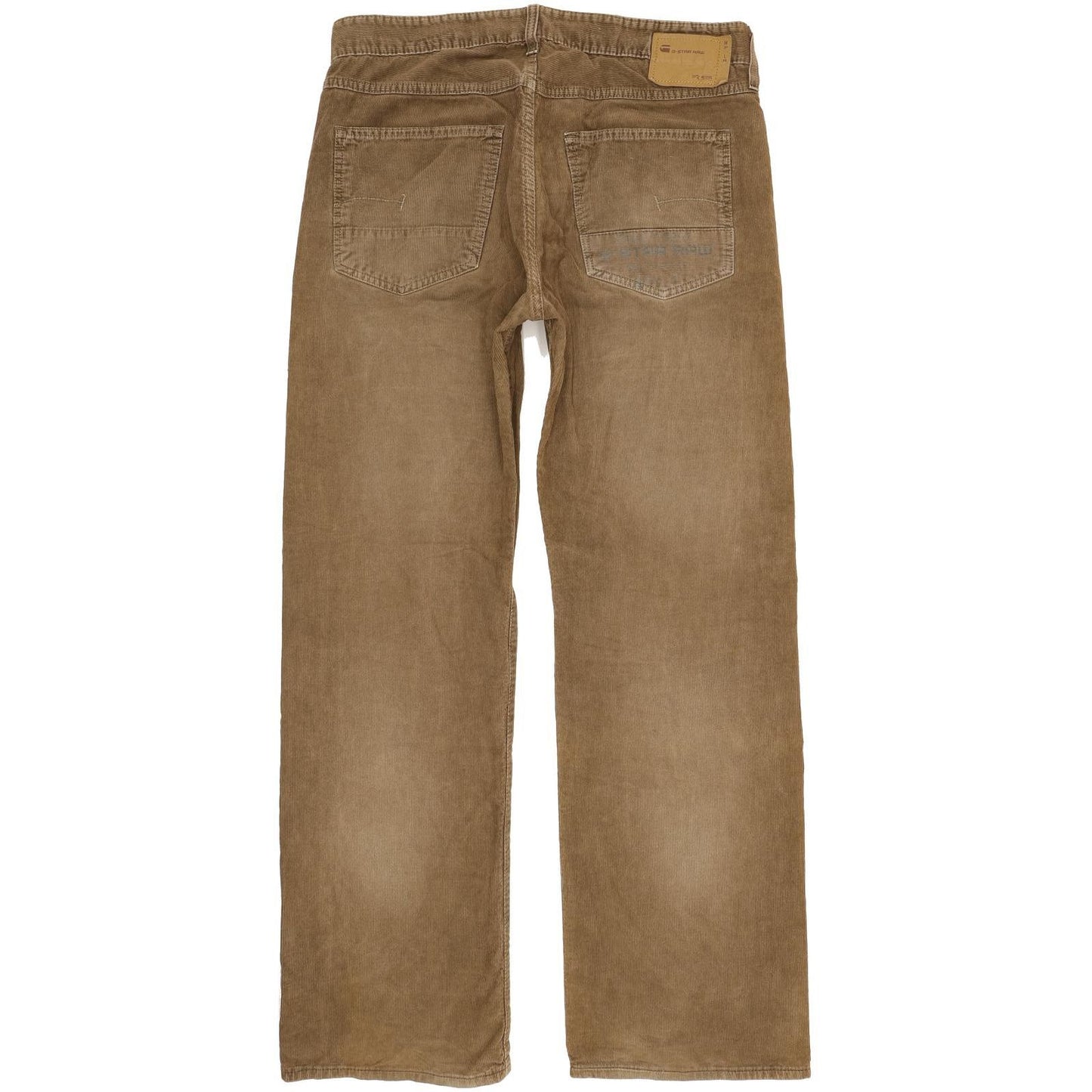 G-Star Men Brown Straight Loose Jeans W32 L33