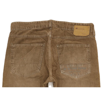 G-Star Men Brown Straight Loose Jeans W32 L33