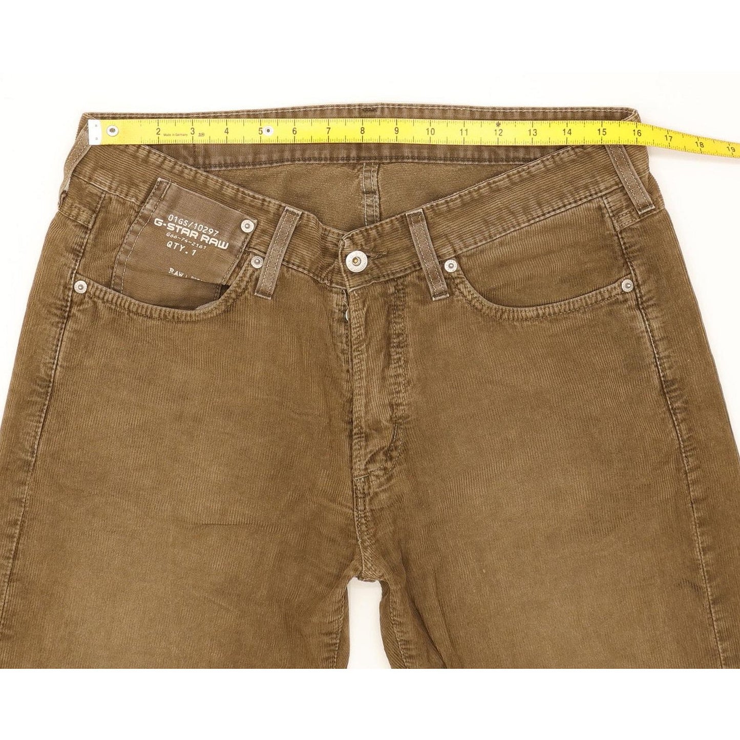 G-Star Men Brown Straight Loose Jeans W32 L33
