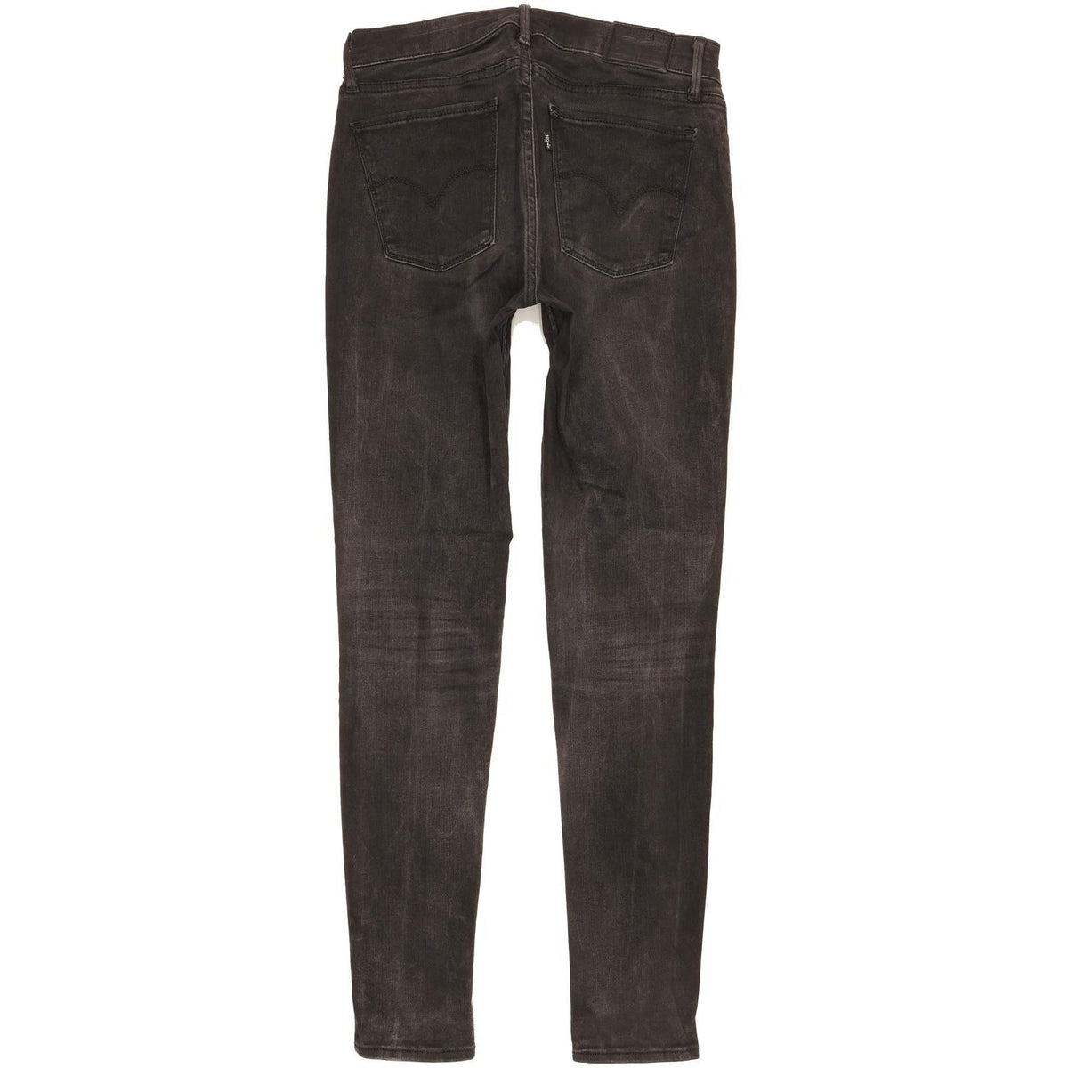 Levi's 710 Super Women Black Skinny Slim Stretch Jeans W29 L29