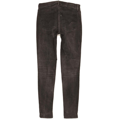 Levi's 710 Super Women Black Skinny Slim Stretch Jeans W29 L29