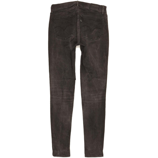 Levi's 710 Super Women Black Skinny Slim Stretch Jeans W29 L29