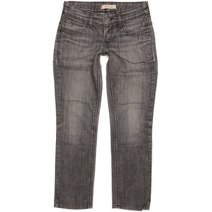 Levi's 571 Women Charcoal Straight Slim Stretch Jeans W29 L27