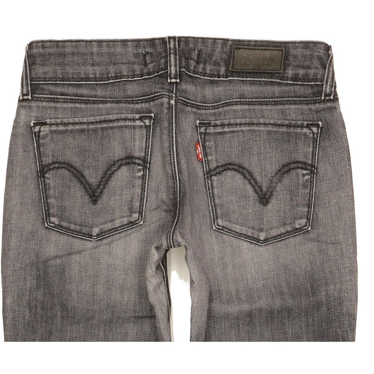 Levi's 571 Women Charcoal Straight Slim Stretch Jeans W29 L27