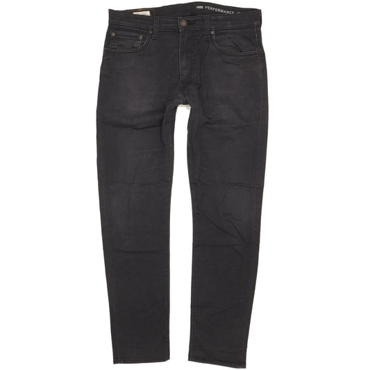 Levi's 512 Men Black Tapered Slim Stretch Jeans W33 L31