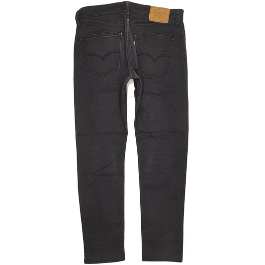 Levi's 512 Men Black Tapered Slim Stretch Jeans W33 L31