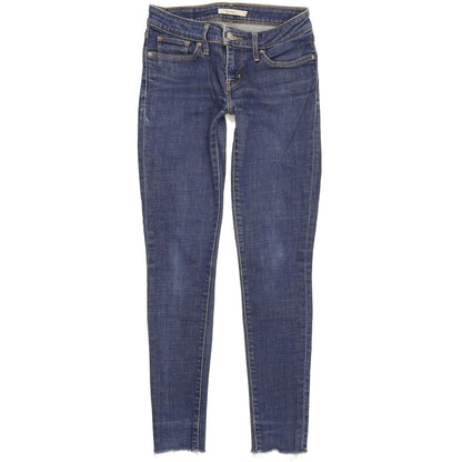 Levi's 711 Women Blue Skinny Slim Stretch Jeans W26 L32