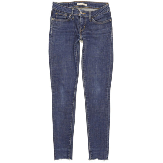 Levi's 711 Women Blue Skinny Slim Stretch Jeans W26 L32