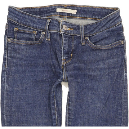 Levi's 711 Women Blue Skinny Slim Stretch Jeans W26 L32