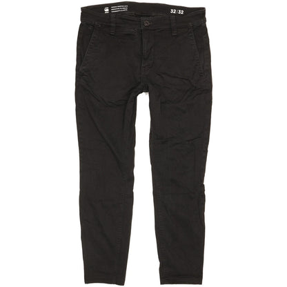 G-Star Men Black Skinny Slim Chino Stretch Jeans W32 L26