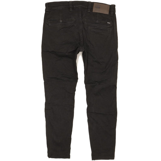 G-Star Men Black Skinny Slim Chino Stretch Jeans W32 L26