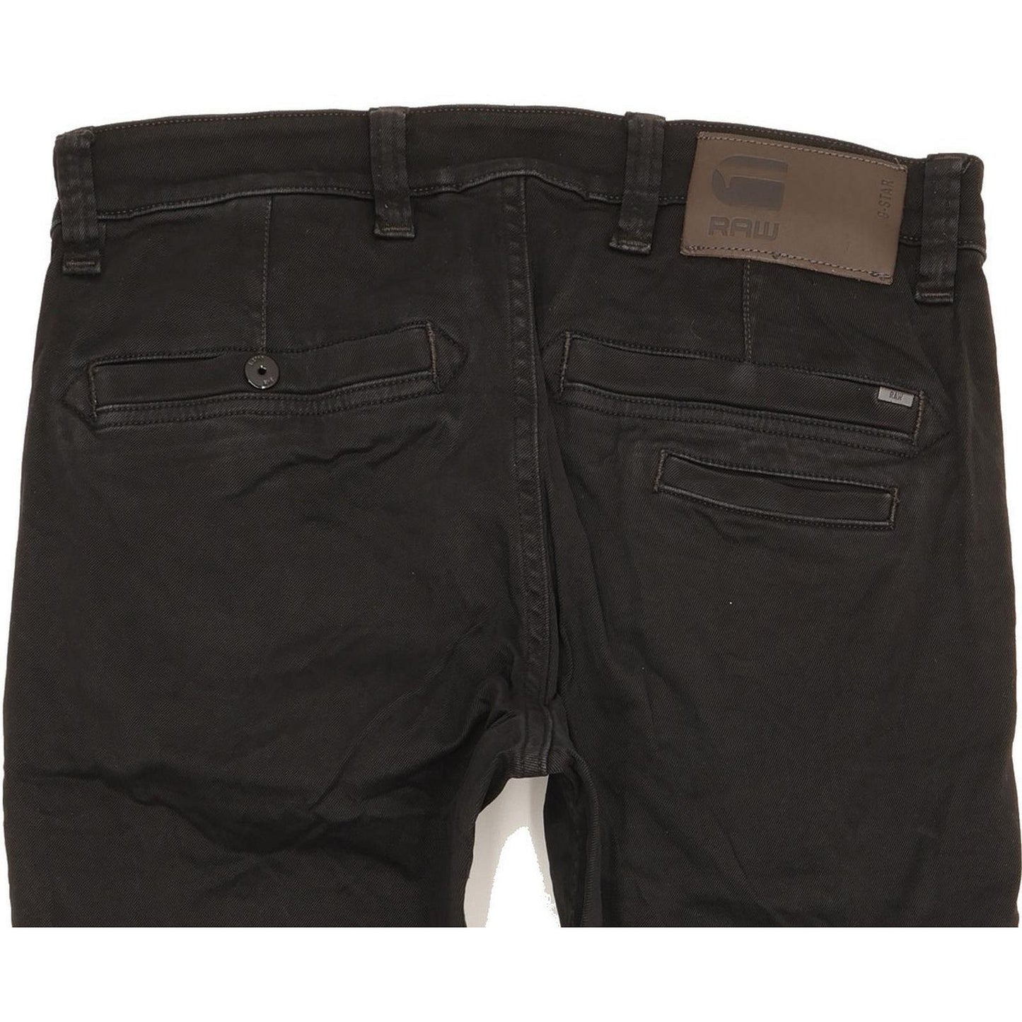 G-Star Men Black Skinny Slim Chino Stretch Jeans W32 L26