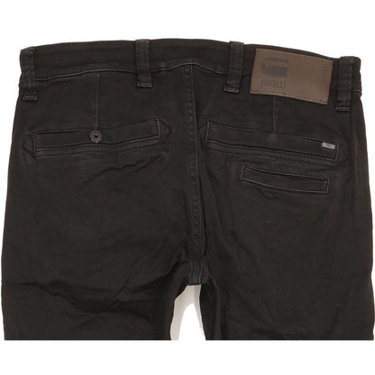 G-Star Men Black Skinny Slim Chino Stretch Jeans W32 L26