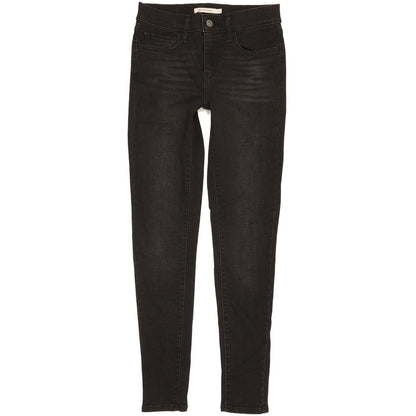 Levi's 710 Super Women Black Skinny Slim Stretch Jeans W27 L30
