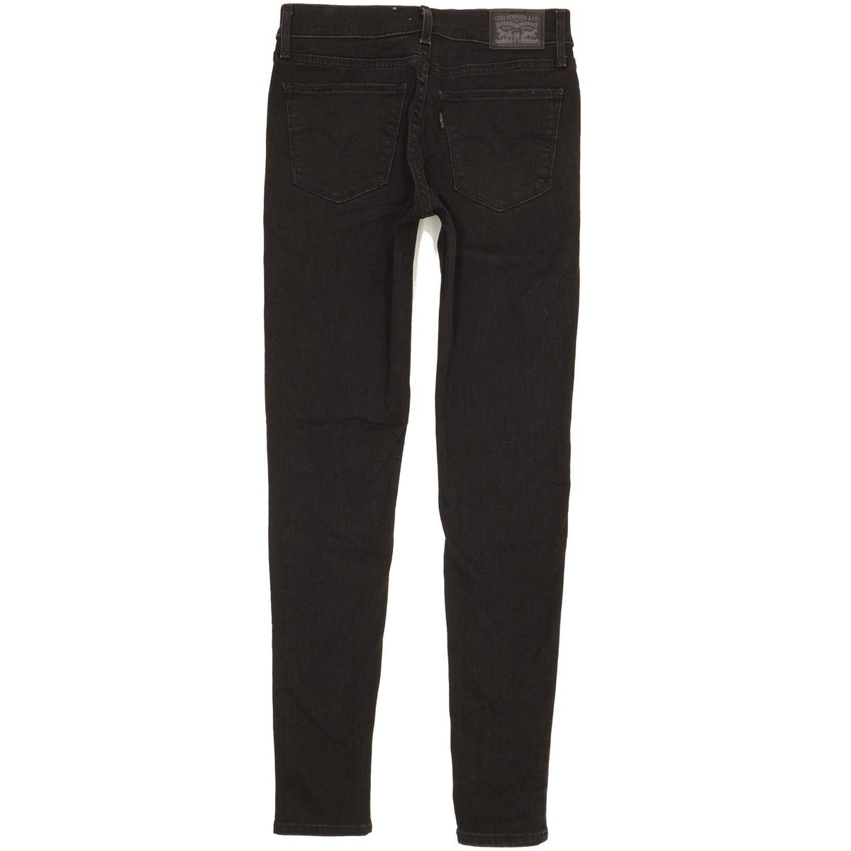 Levi's 710 Super Women Black Skinny Slim Stretch Jeans W27 L30