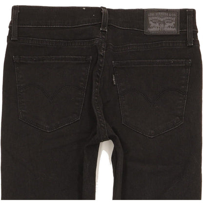 Levi's 710 Super Women Black Skinny Slim Stretch Jeans W27 L30
