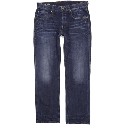 G-Star Defend Men Blue Straight Loose Jeans W33 L32
