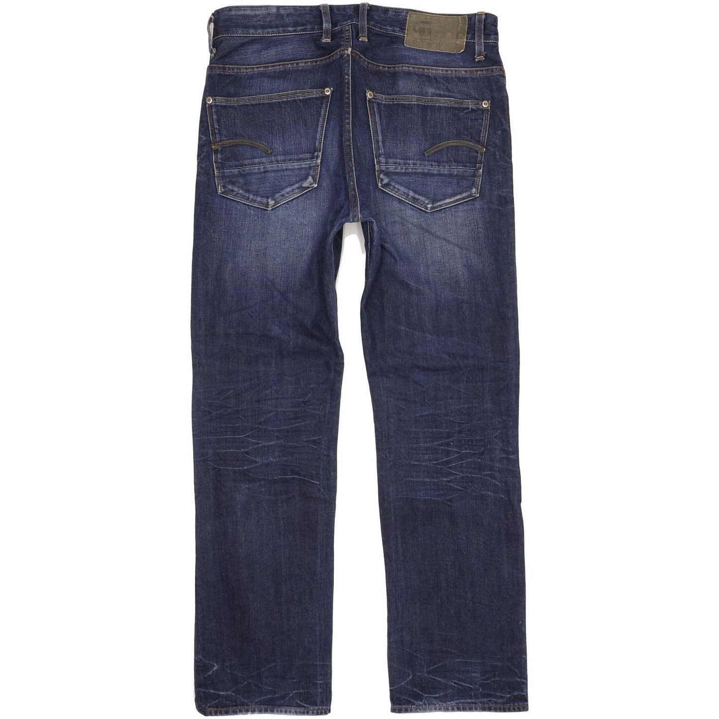 G-Star Defend Men Blue Straight Loose Jeans W33 L32