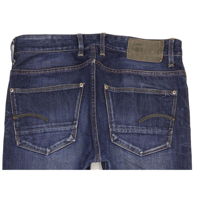 G-Star Defend Men Blue Straight Loose Jeans W33 L32