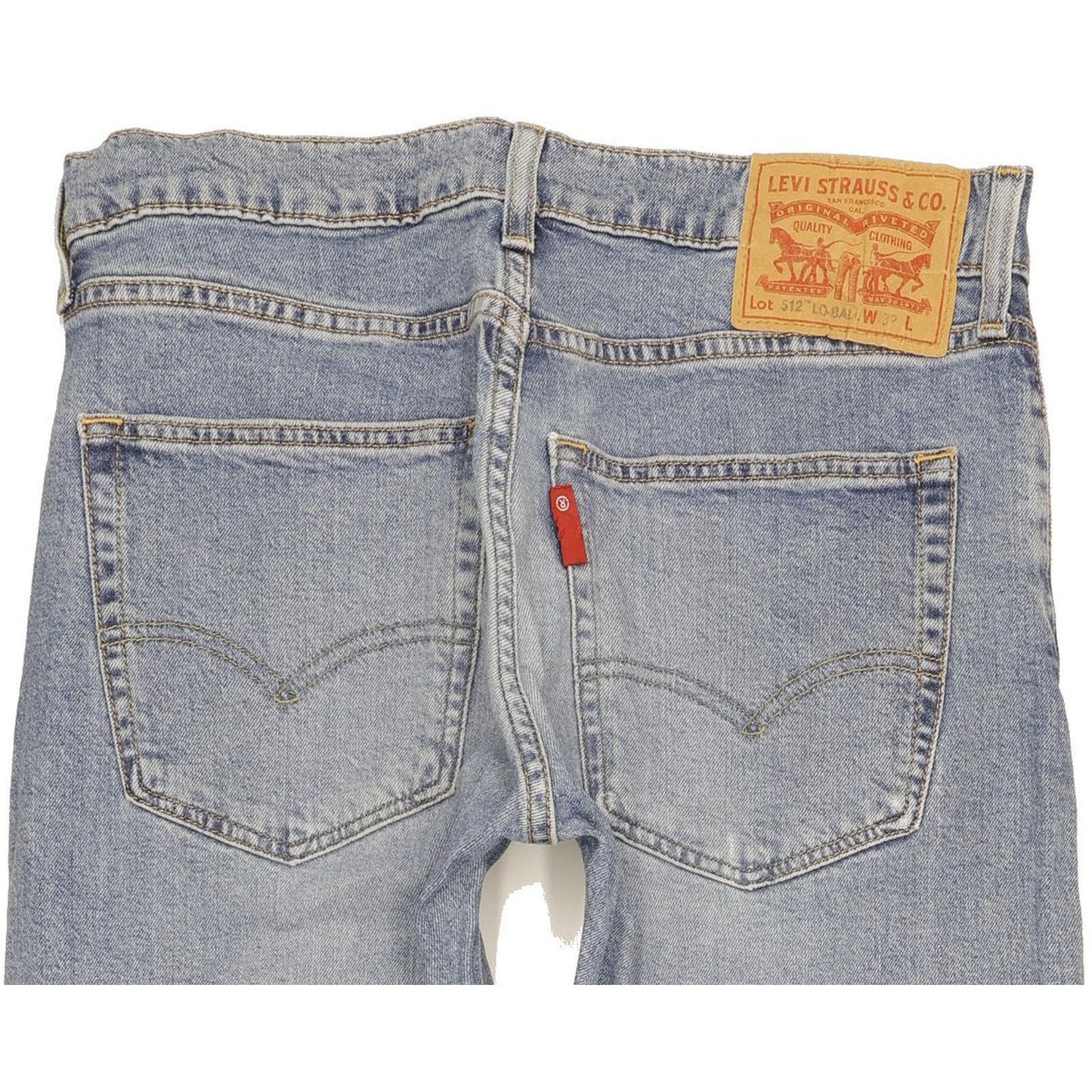 Levi's 512 Lo-Ball Men Blue Tapered Slim Jeans W32 L31