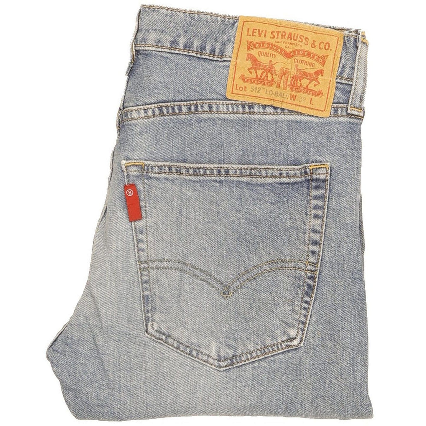 Levi's 512 Lo-Ball Men Blue Tapered Slim Jeans W32 L31