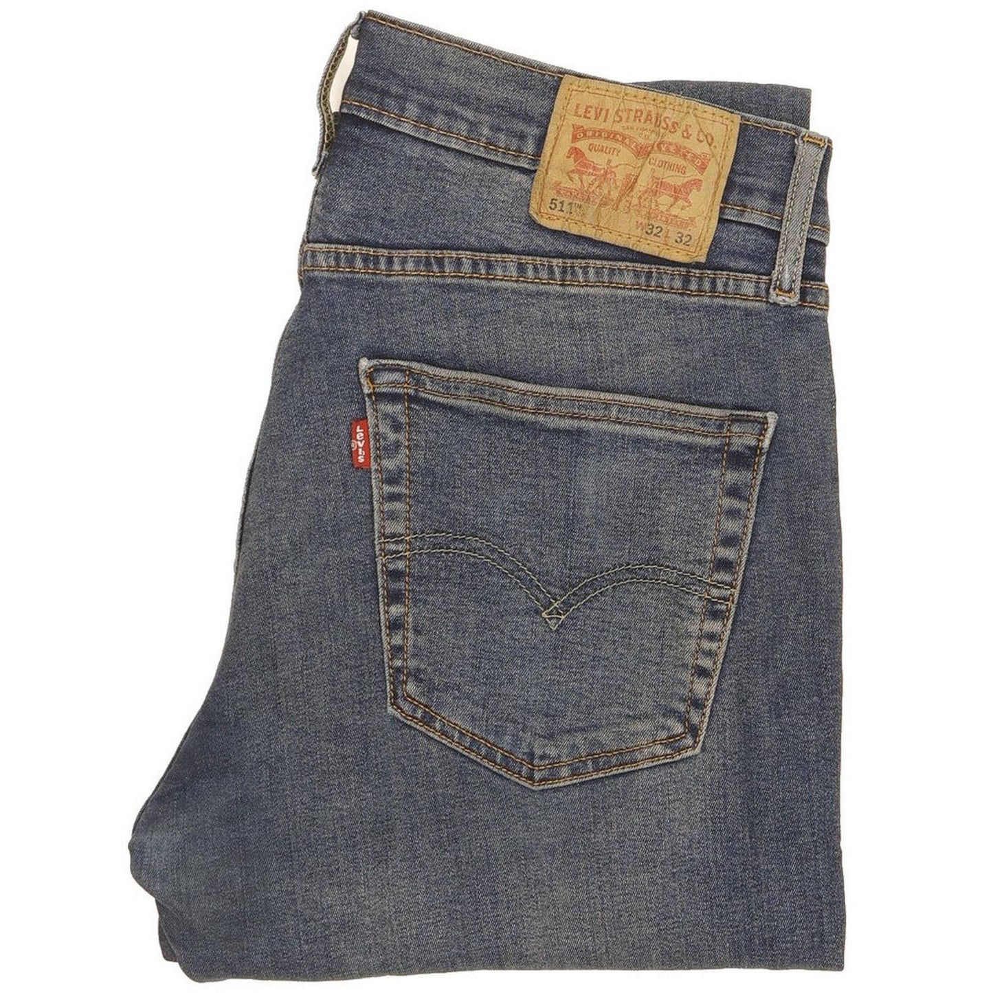 Levi's 511 Men Blue Straight Slim Stretch Jeans W32 L32