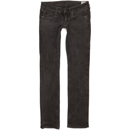 G-Star 3301 Women Black Straight Slim Stretch Jeans W29 L33