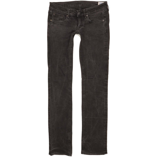 G-Star 3301 Women Black Straight Slim Stretch Jeans W29 L33
