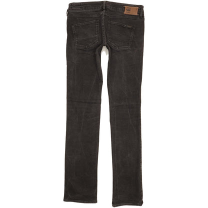 G-Star 3301 Women Black Straight Slim Stretch Jeans W29 L33