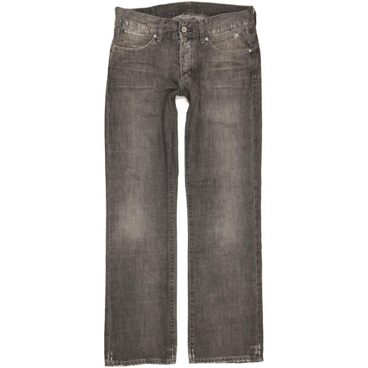 G-Star Ruger Men Grey Straight Regular Jeans W33 L34