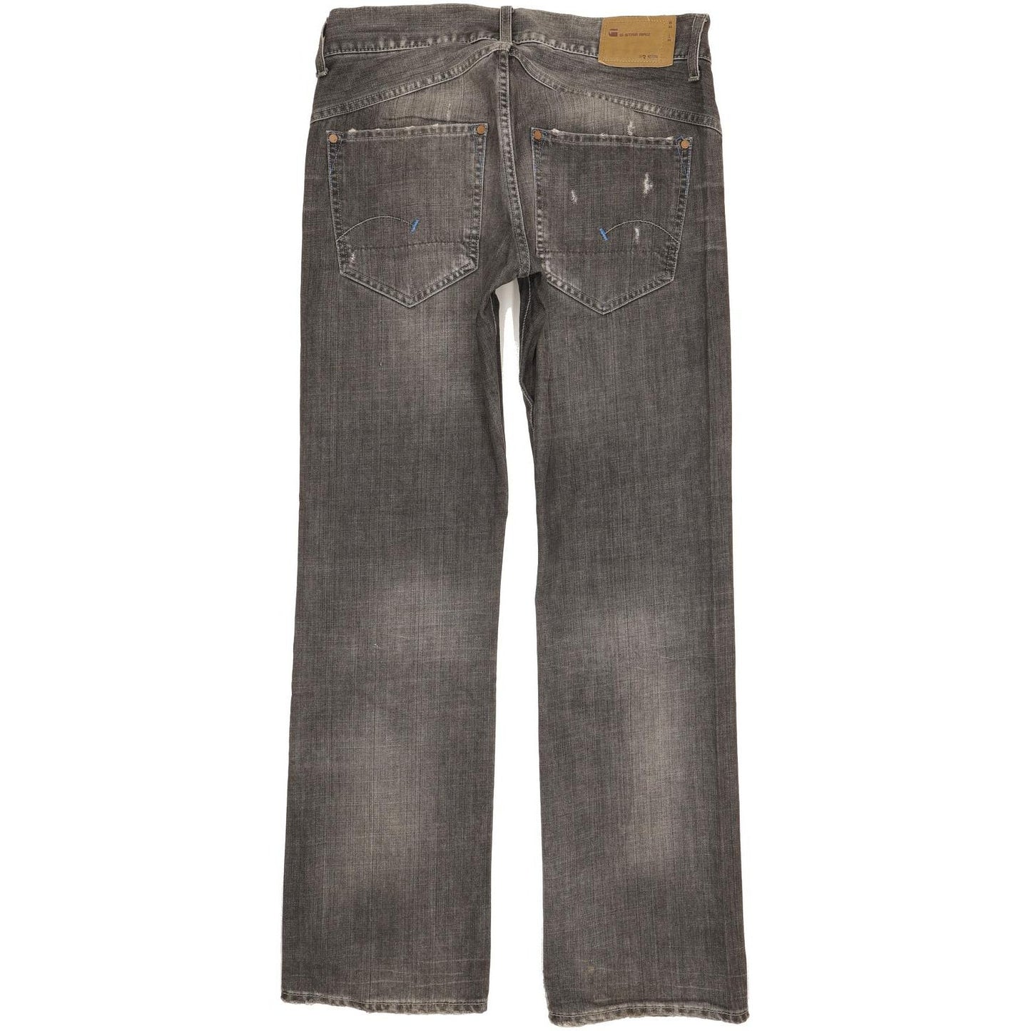 G-Star Ruger Men Grey Straight Regular Jeans W33 L34