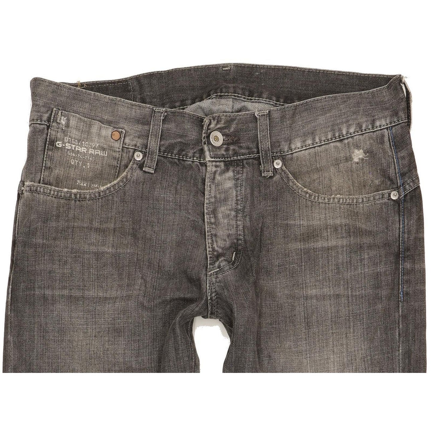 G-Star Ruger Men Grey Straight Regular Jeans W33 L34