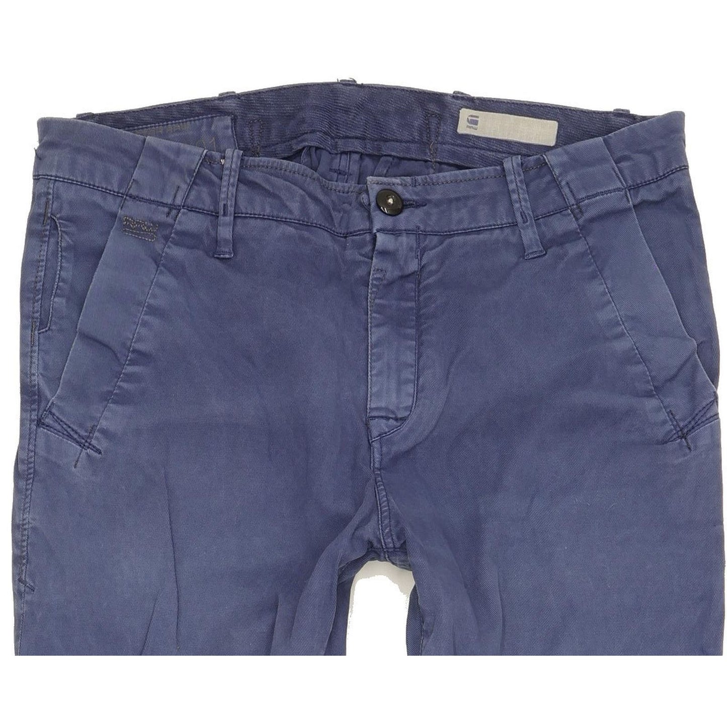 G-Star Bronson Women Blue Tapered Loose Chino Stretch Jeans W27 L34