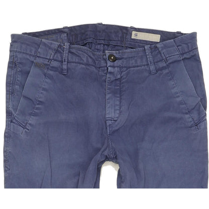 G-Star Bronson Women Blue Tapered Loose Chino Stretch Jeans W27 L34