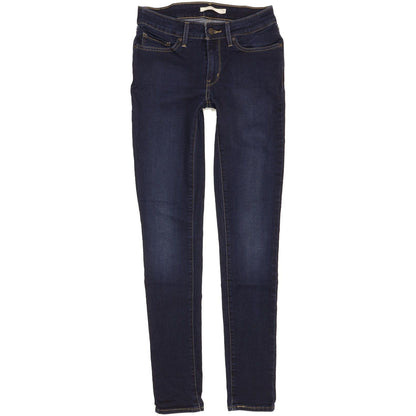 Levi's 711 Women Blue Skinny Slim Stretch Jeans W27 L32