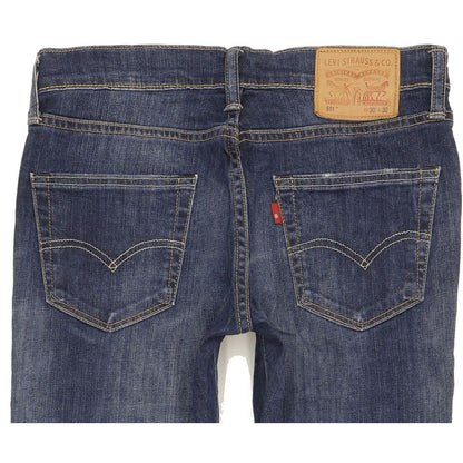 Levi's 511 Men Blue Straight Slim Stretch Jeans W30 L32