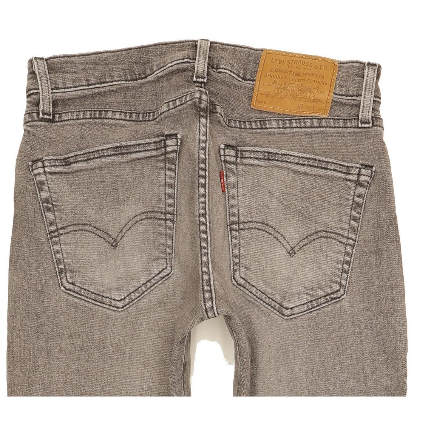 Levi's 511 Men Grey Straight Slim Stretch Jeans W30 L31