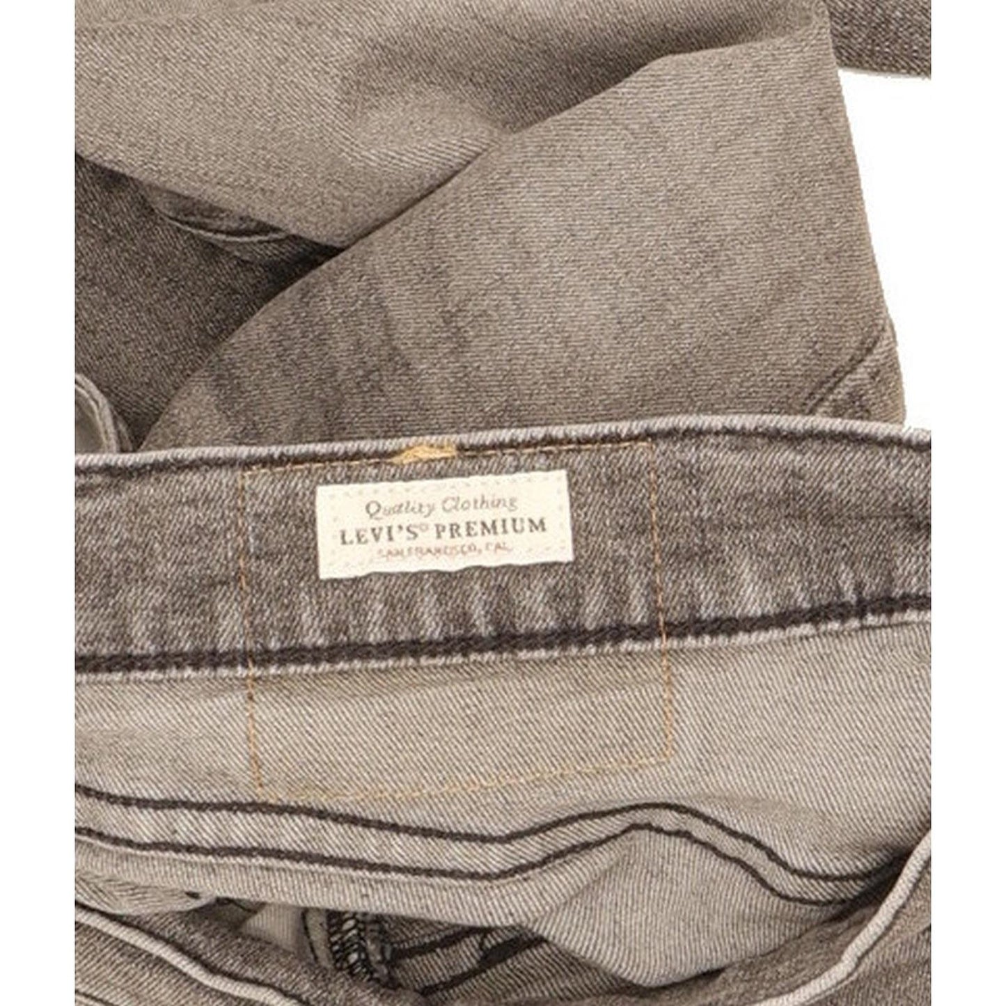 Levi's 511 Men Grey Straight Slim Stretch Jeans W30 L31